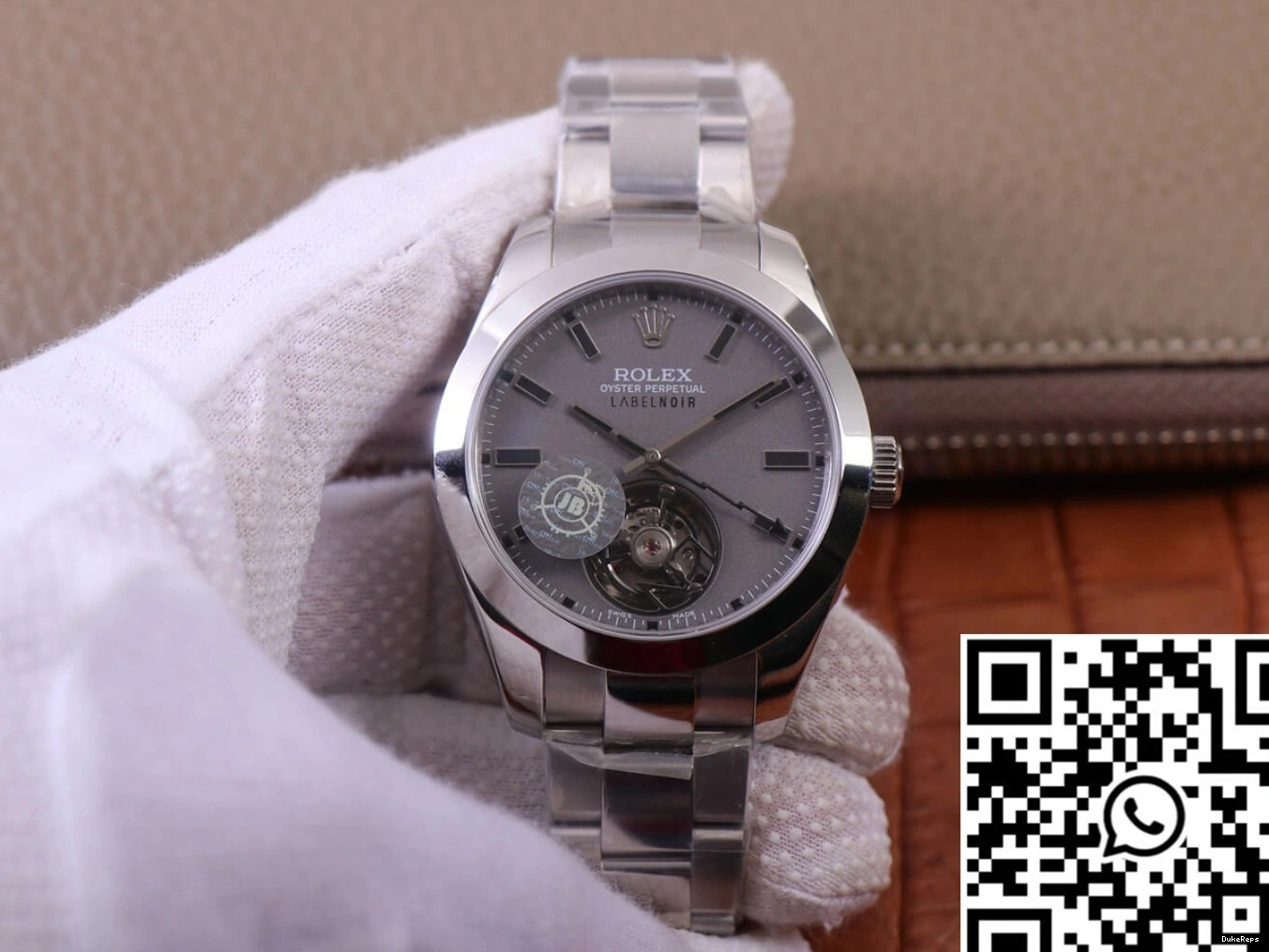 Design JB Noir Rolex Milgauss Label Base LNT01HS-001 watch Silver Factory Replica case 116400 0219